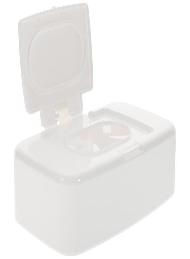 FONDOTIN Portable Wipes Dispenser with Cover Compact Refillable Wipes Container for Wet Tissues for Home and Travel Use Lightweight Organizer Box for Easy Storage - Image 3